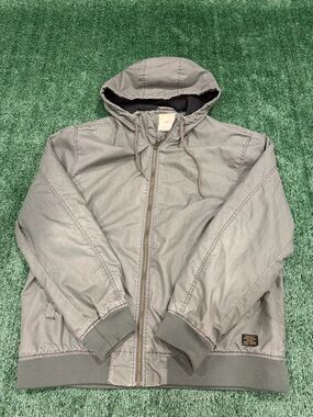 VTG Men's H&M Hooded Zip Jacket - Gray